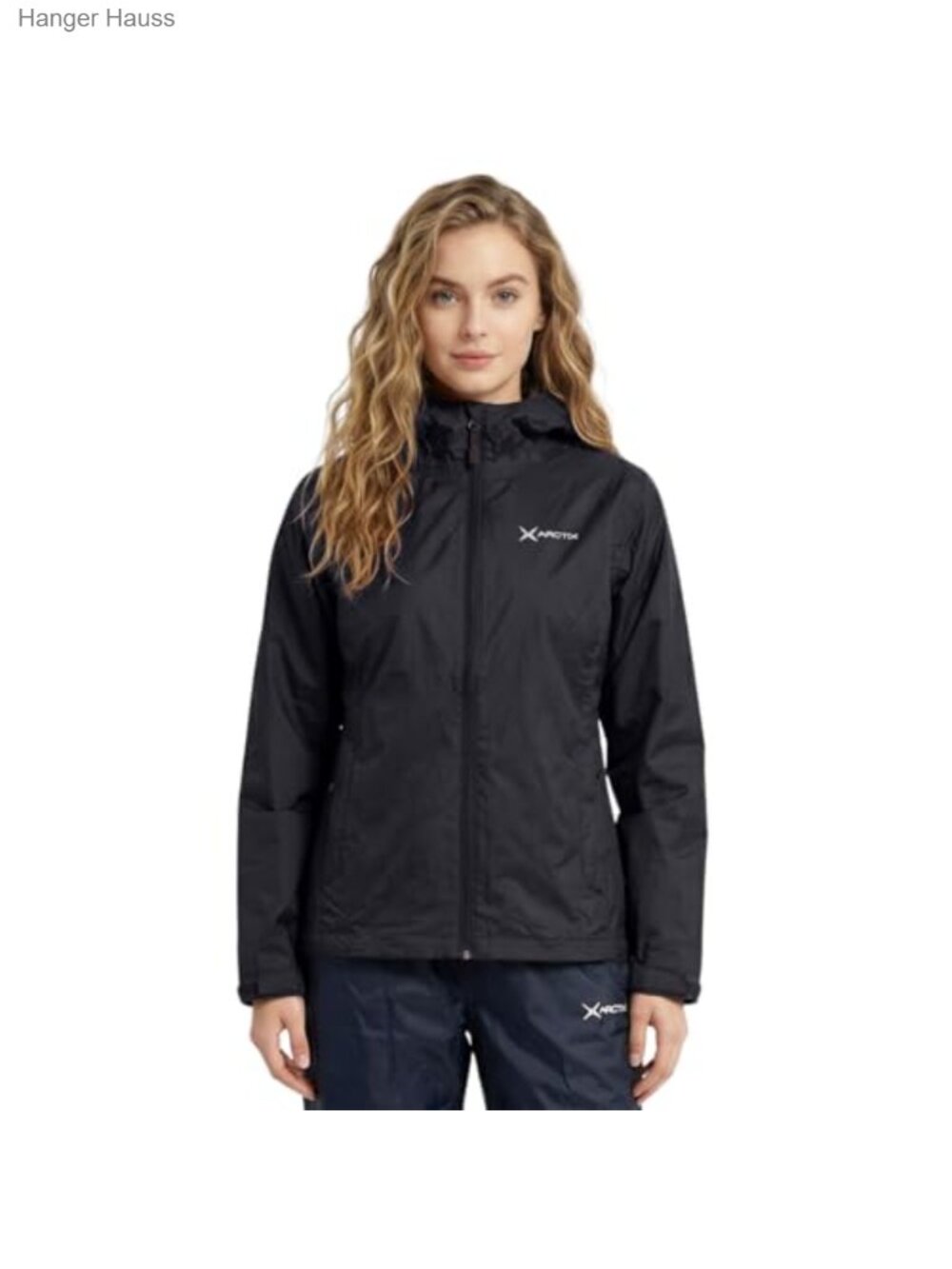 Women's Waterproof Rain Jacket Lightweight Packable Hooded Nylon Shell